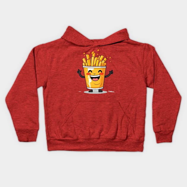 Cute French Fries T-Shirt Kids Hoodie by nonagobich